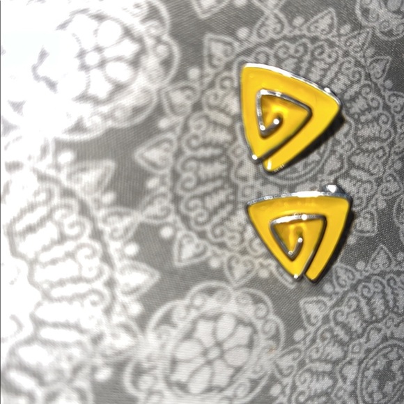 Yellow Earring set of 3 - Picture 2 of 4